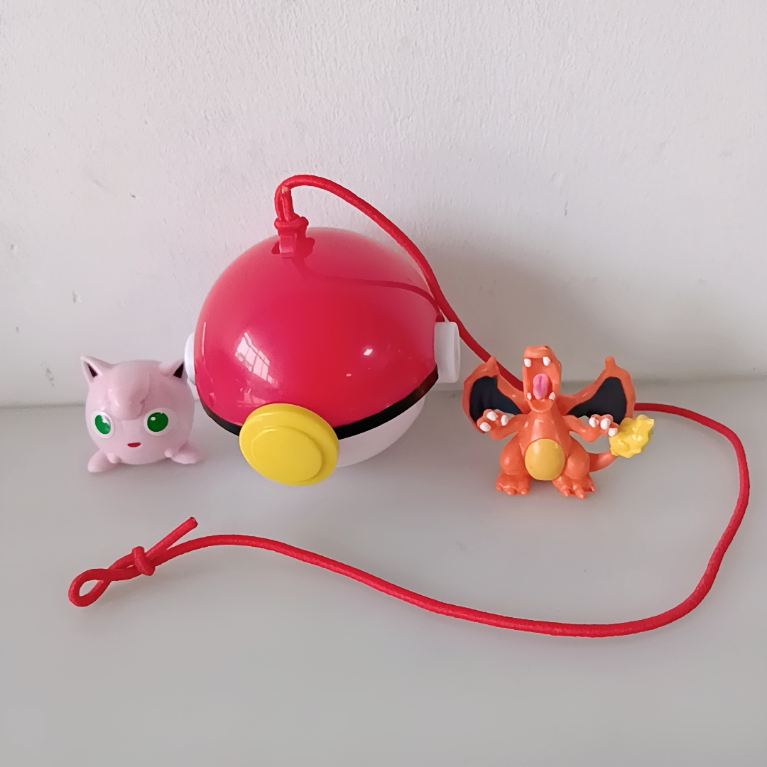 7cm Pokemon Elastic Rope Pokeball With Cartoons Movie Anime Figure ...