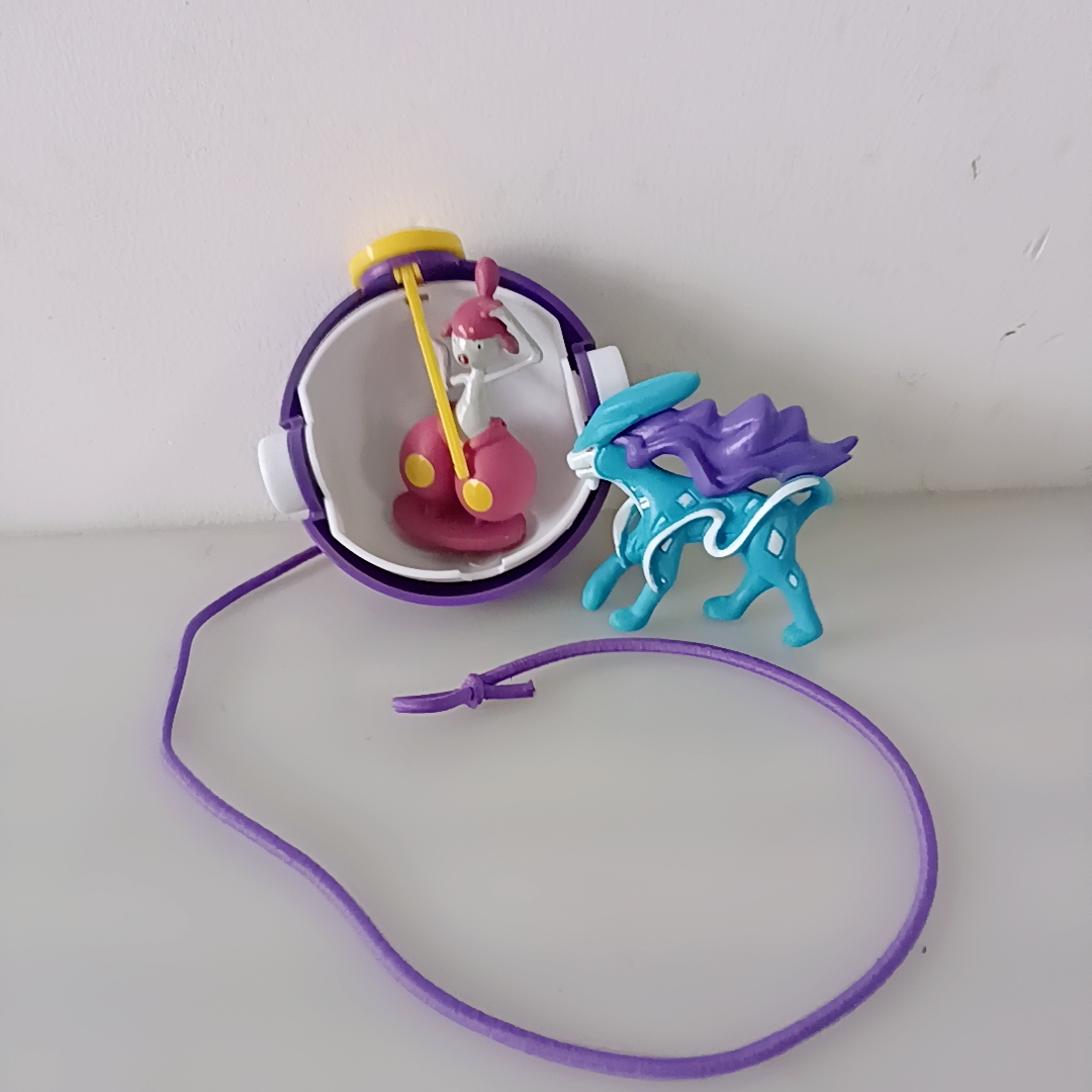 7cm Pokemon Elastic Rope Pokeball With Cartoons Movie Anime Figure ...