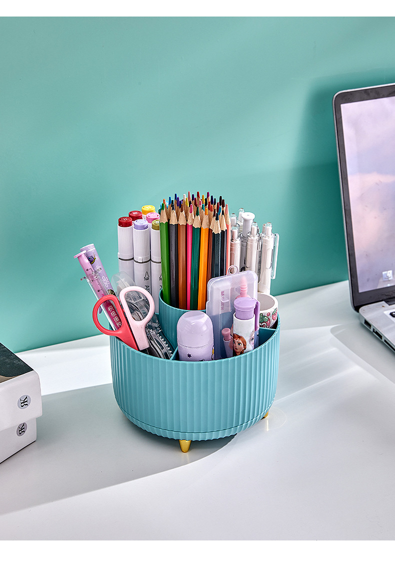 Funest Makeup Brush Holder Organizer,360° Rotating Pencil Pen Holder ...