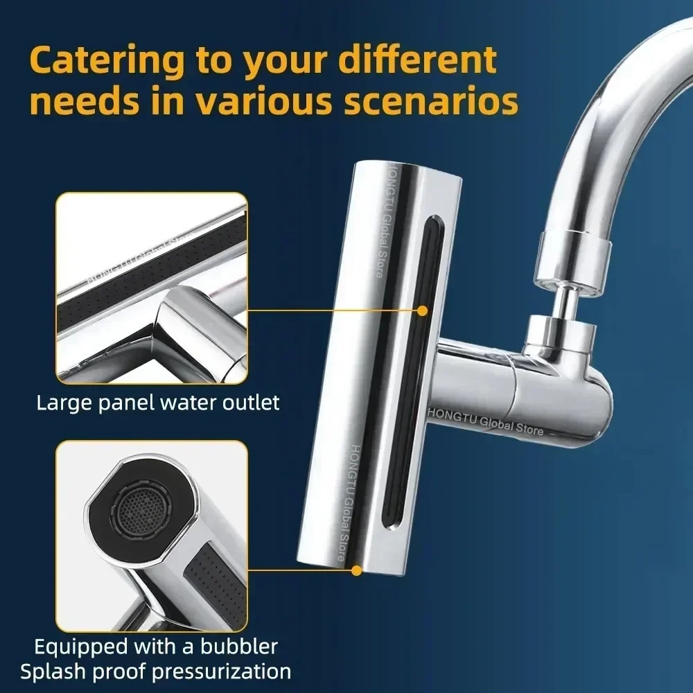 (Local Shipment) Waterfall Kitchen Faucet Multifunctional 360° Rotation ...