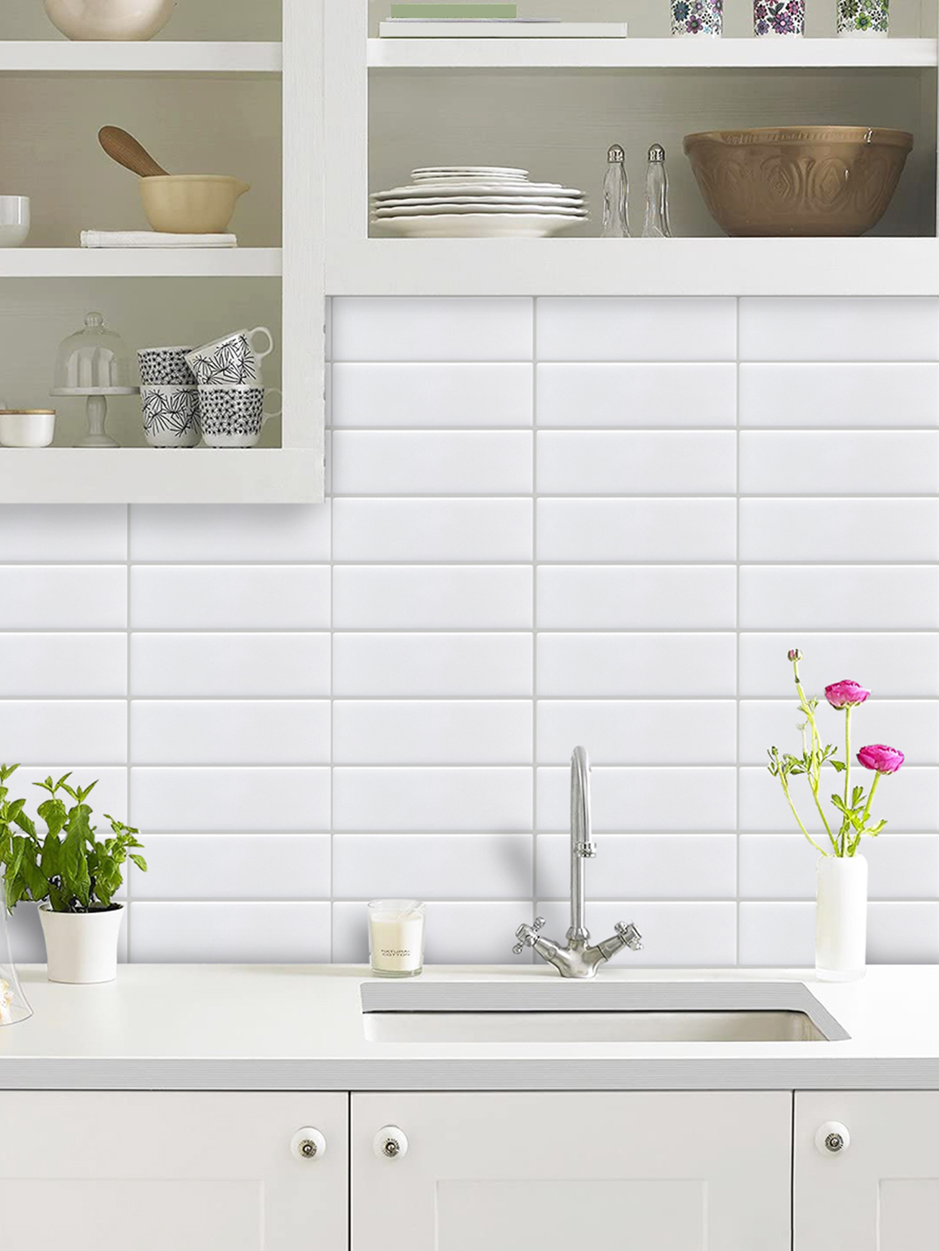 Backsplash Tile For Kitchen Peel And Stick, New Upgrade Self Adhesive ...