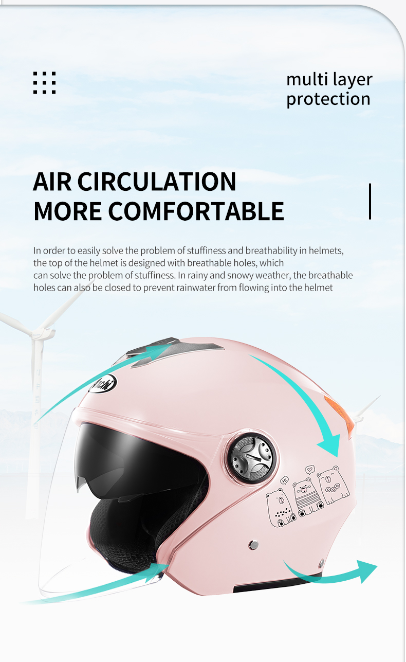 Anchi 3C Certified Battery Electric Vehicle Helmet Women Men's ...