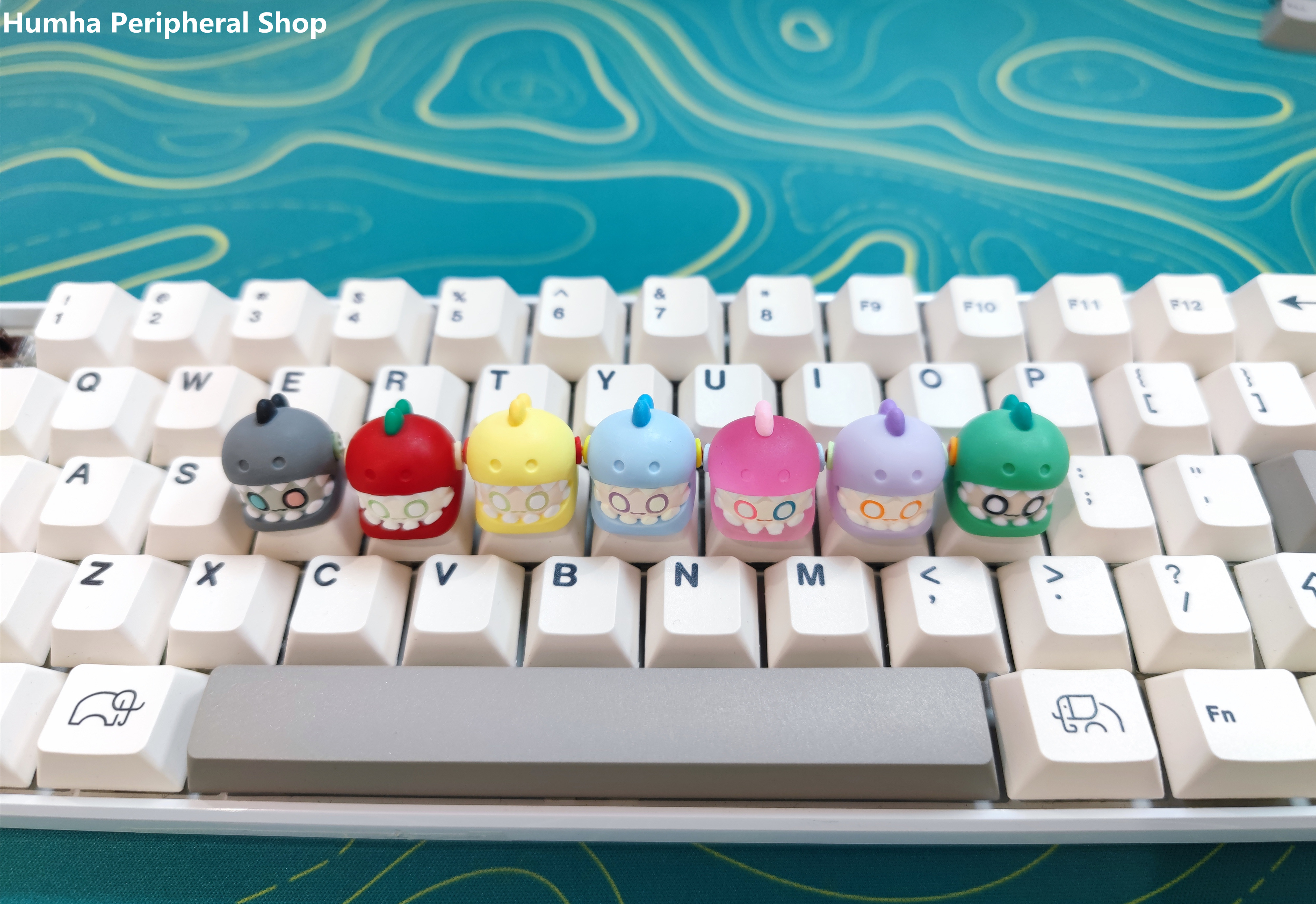 Humha artisan keycap Muppets dinosaurs keycap Hand made Resin keycap ...