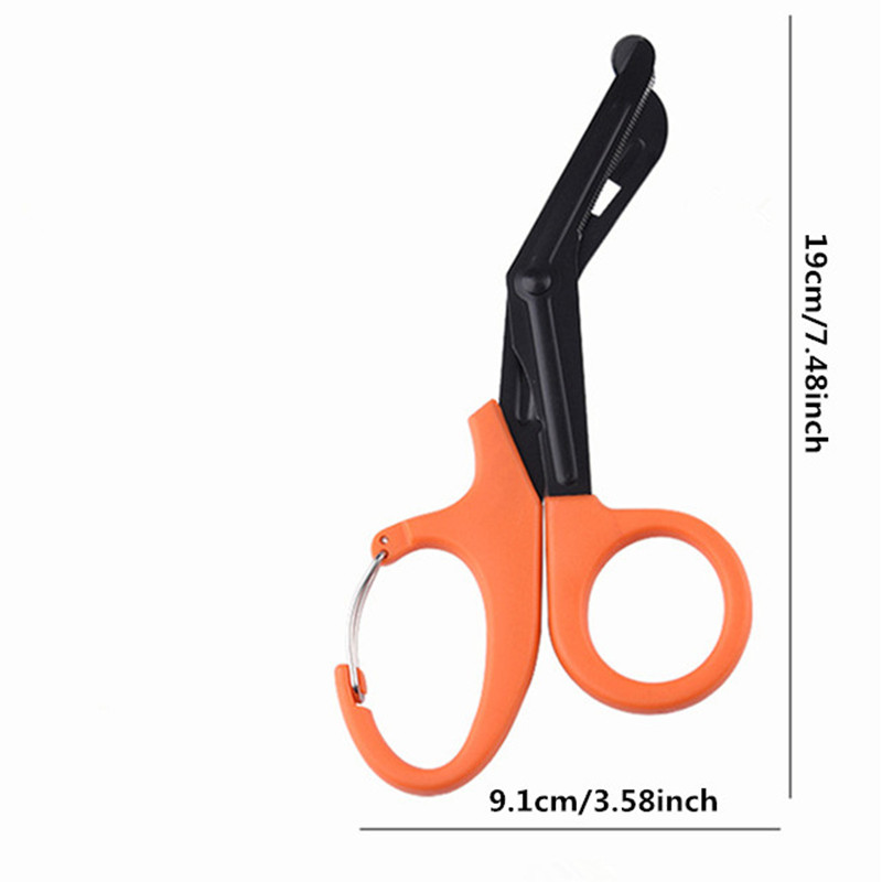 1Pc 19Cm/7.5Inch Stainless Steel Nurse Medical Scissors With Carabiner ...