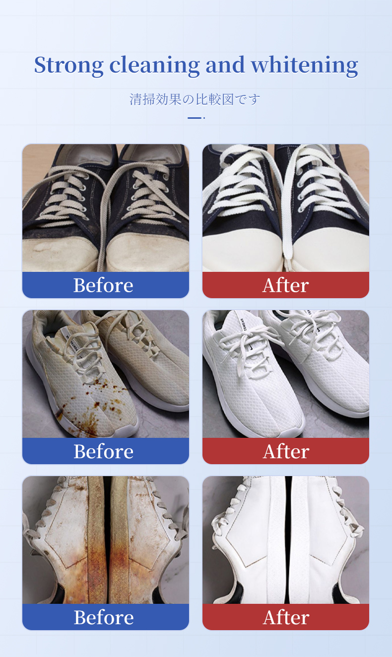 Japan Original Import Shoes Cleaning Foam White Shoes Cleaner Wash-Free ...