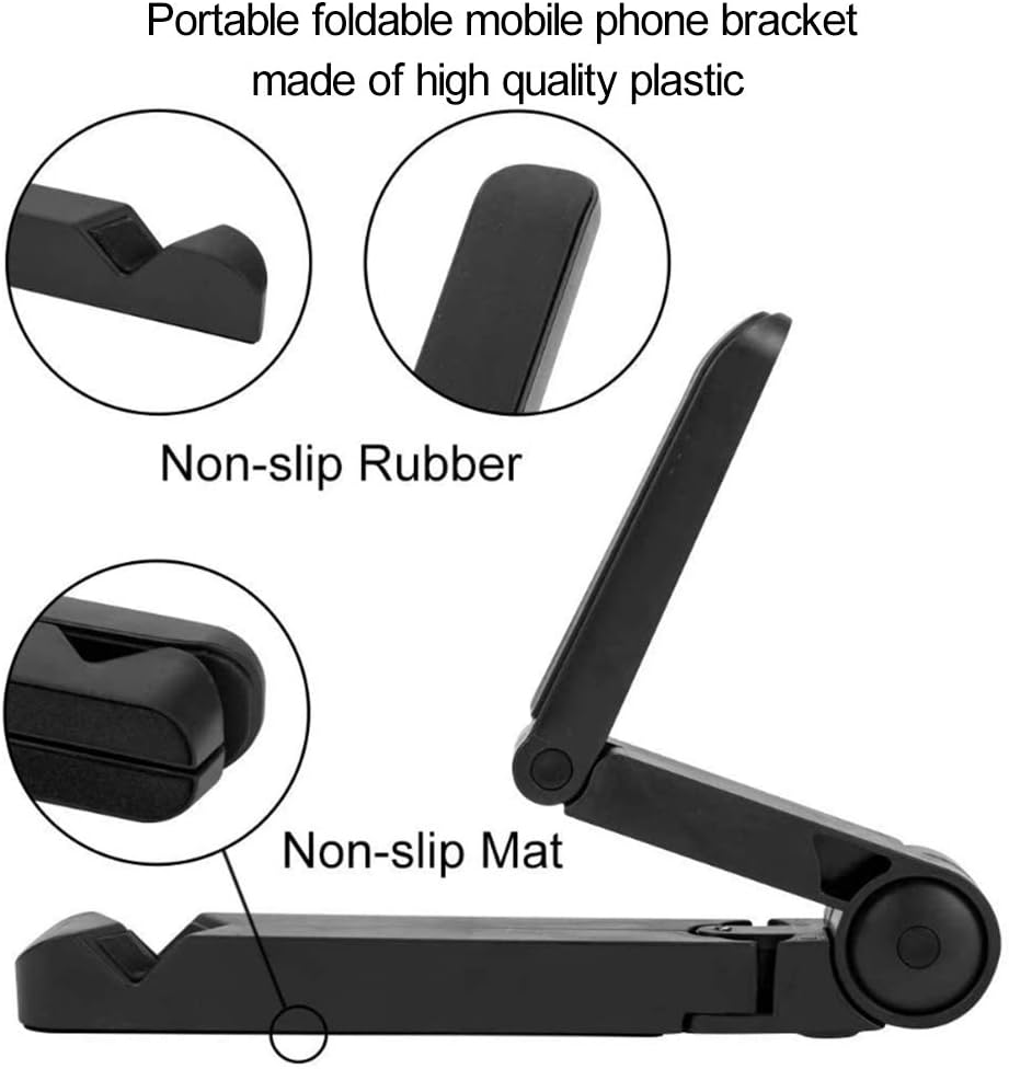 Black Multifunctional Desktop Universal Foldable Triangular Phone ...