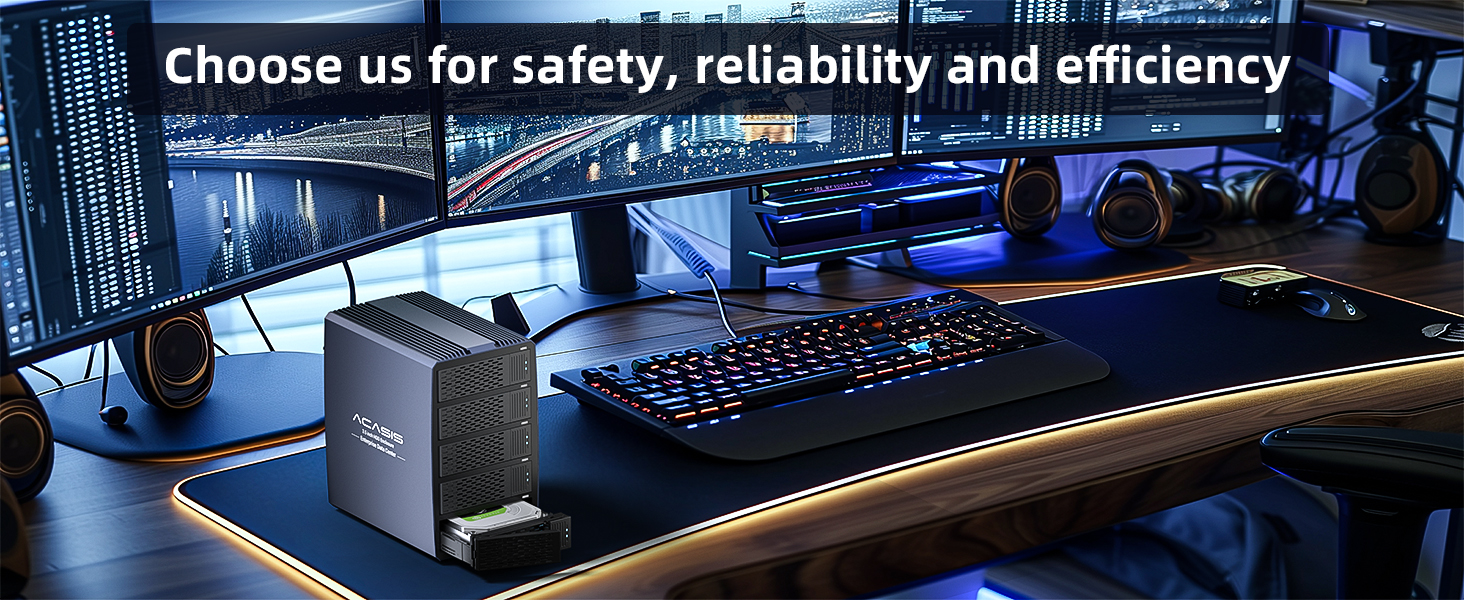 ACASIS 2.5/3.5-Inch SATA Disk Array Box USB3.0 SATA Disk Array Box ...