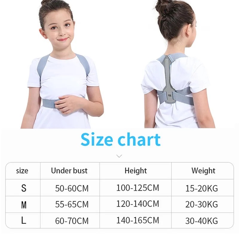 Children Back Support Belt Adjustable Posture Corrector Preventing ...