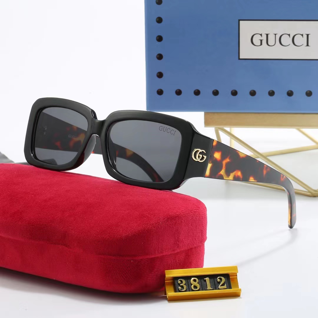 2024 Luxury Gucci New Fashion Sunglasses Unisex Luxury High Quality Sunglasses UV Protection Sunglasses UV400 Shopee Malaysia