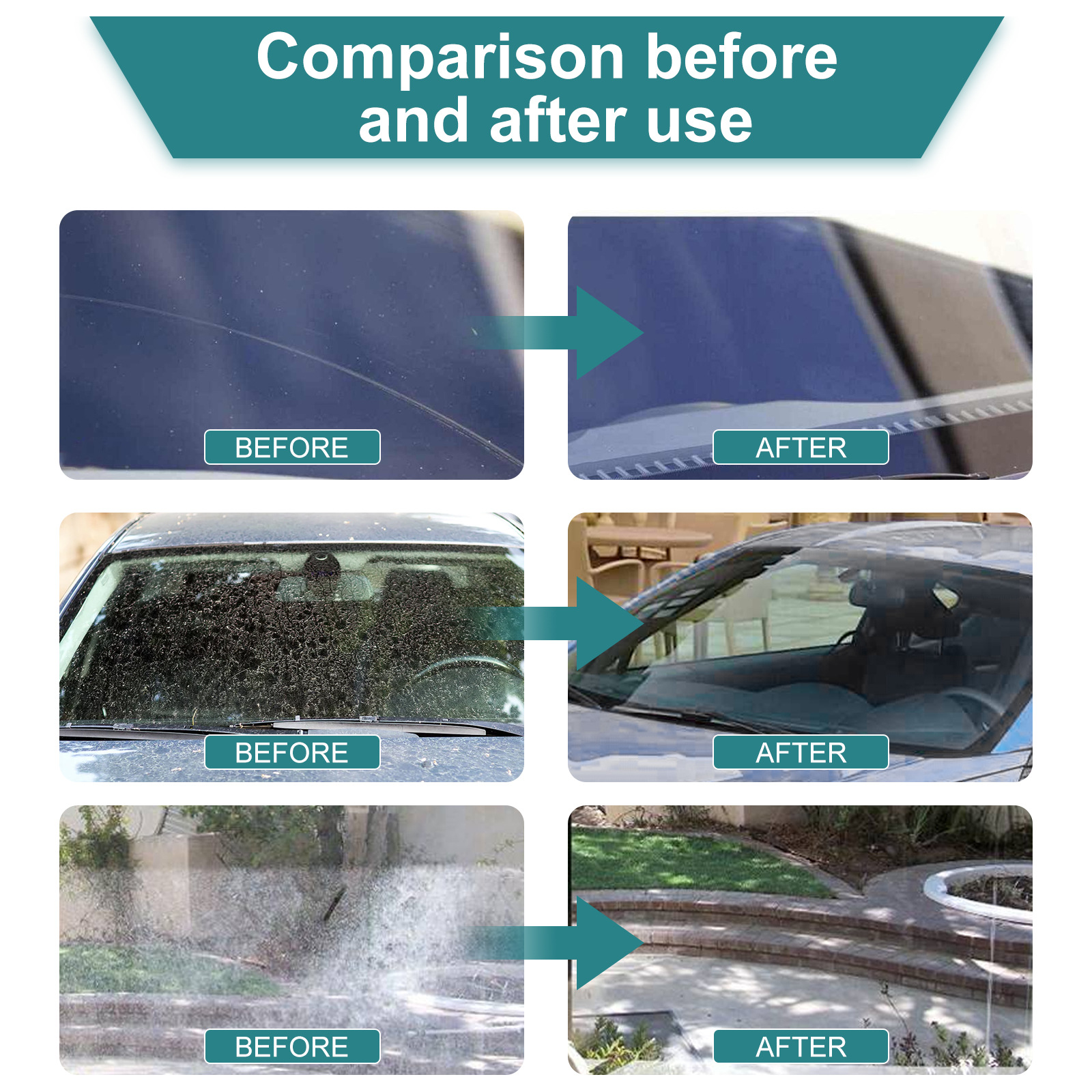 Rayhong Car Glass Repair Powder is a windshield anti-fog oil stain ...