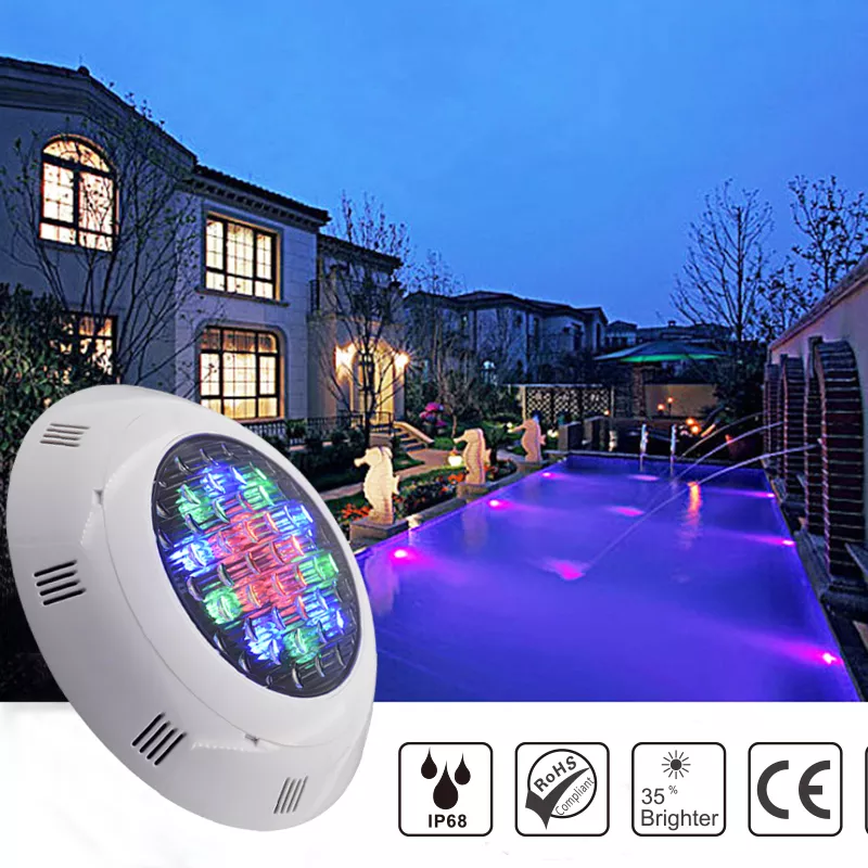 AC12V IP68 Waterproof Lamp 18/24/36/45W Swimming Pool Light with Remote ...