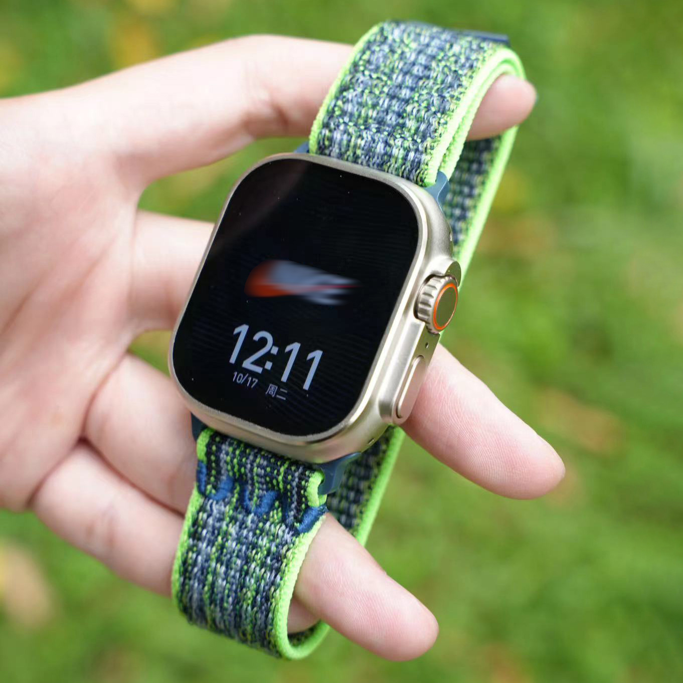 NK Style Sport Nylon Loop Strap for iWatch Ultra 2 49mm Series 9 45mm ...