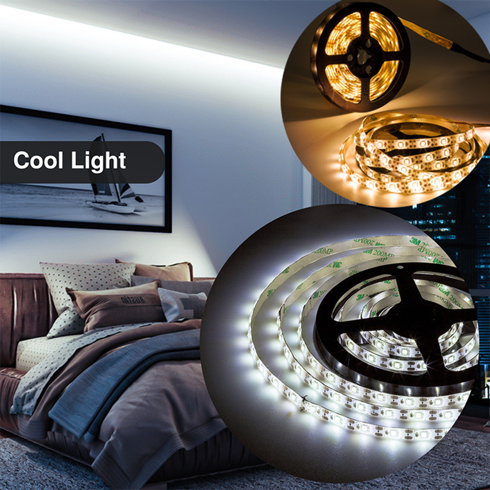 LED Light Strip 5M/10M USB 5V Flexible Light String White/Warm White ...