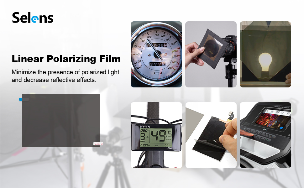 Wenzi Polarizing Film 20×30CM Adhesive Polarized Sheets Photography ...