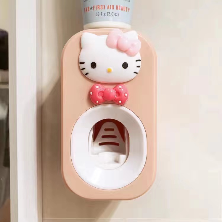 Kids Toothpaste Dispenser W/Toothbrush Auto Toothpaste Dispenser Holder ...