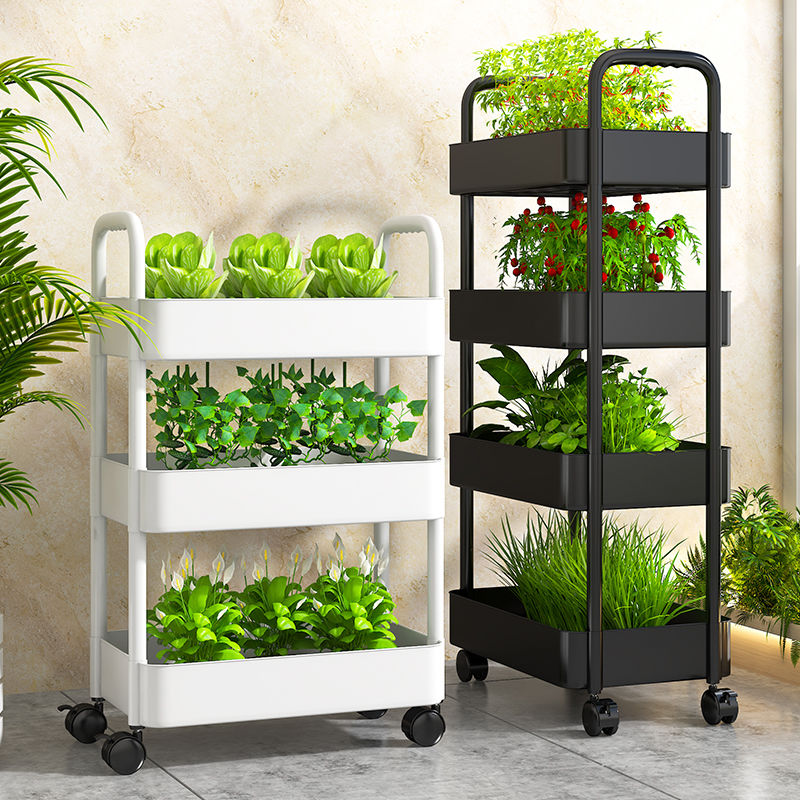 Moving Rack Storage Rack With Wheels Home Storage Rack Trolley Rack ...