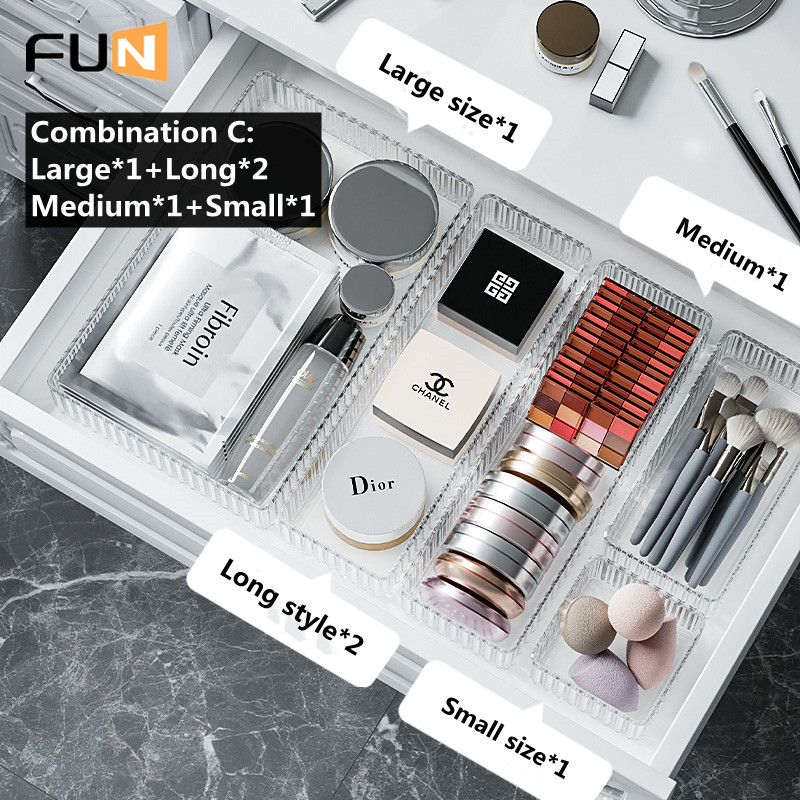 [FUN] Cosmetic Drawer Storage Box Skin Care Products Organizing Box ...