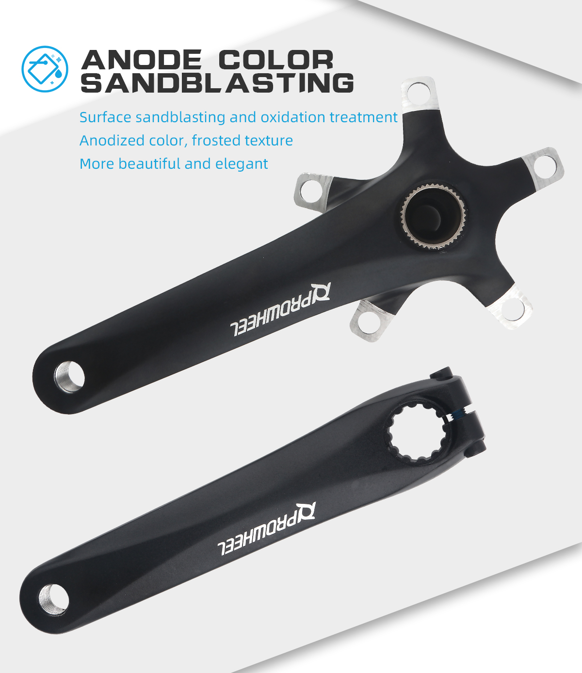 CDHPOWER Guarnitura Velocità Singola 44T 170 mm Guarnitura 110 BCD