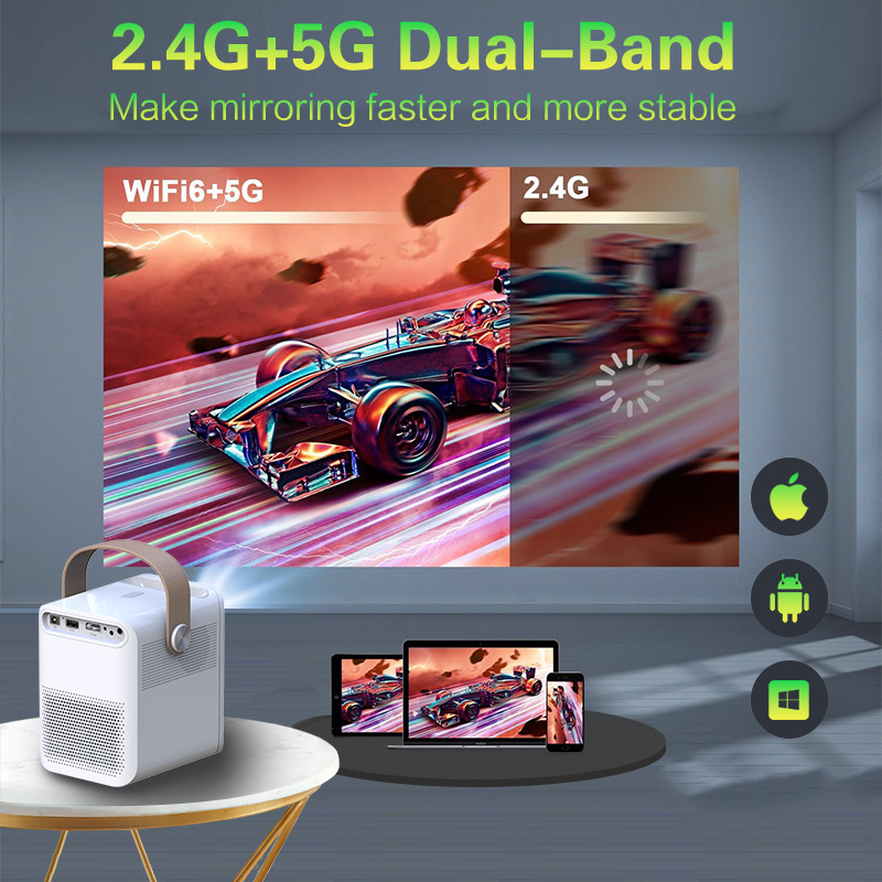 Outdoor Android Smart Projector X6 HDMI Full HD 1080P Home Theater ...