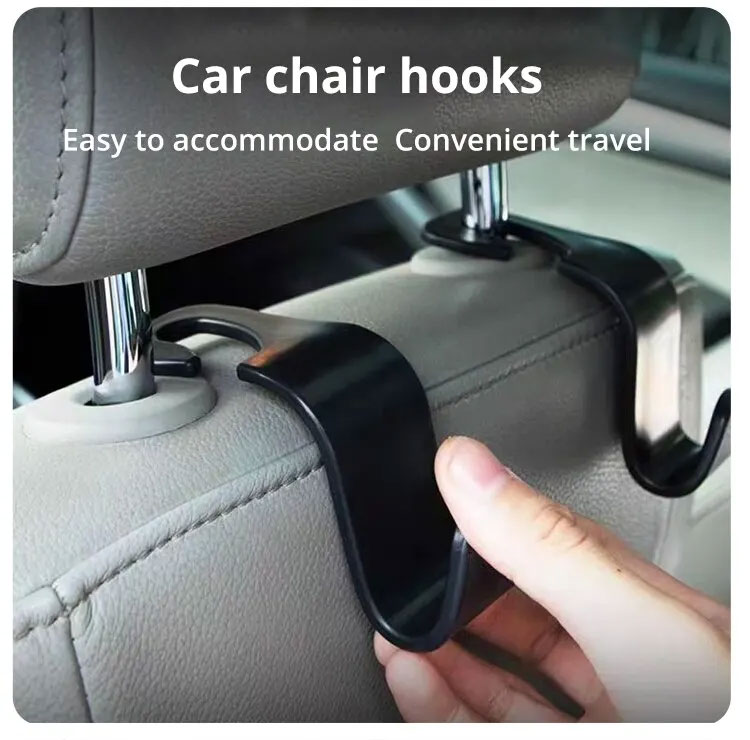 2pcs Car Seat Backrest Hooks - Multi-Functional Detachable Headrest ...