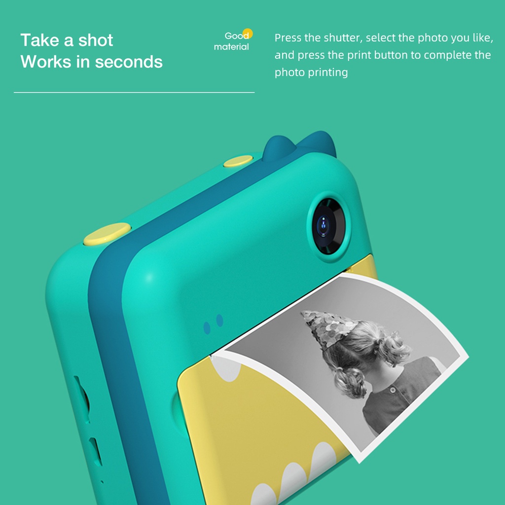 【Malay Delivery】Small Animal Polaroid Mini DSLR Camera with Photo ...
