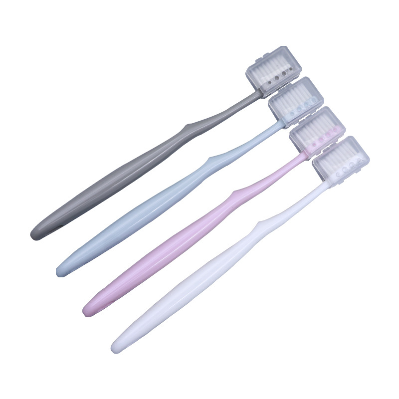 Macaron Toothbrush 4 Pcs 4 Colors Pack Bamboo Charcoal Fine Soft ...