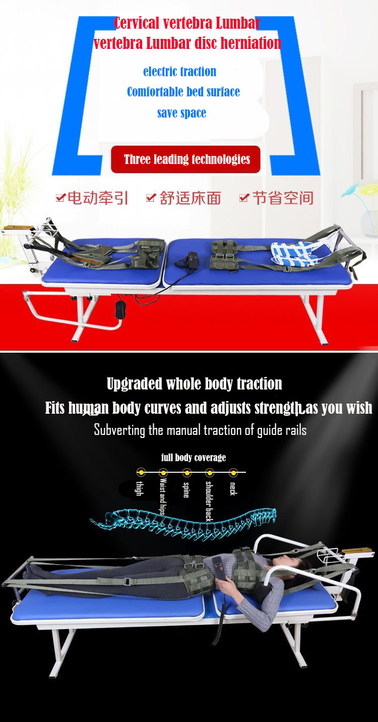 New multifunctional electric traction bed Cervical vertebrae and lumbar ...