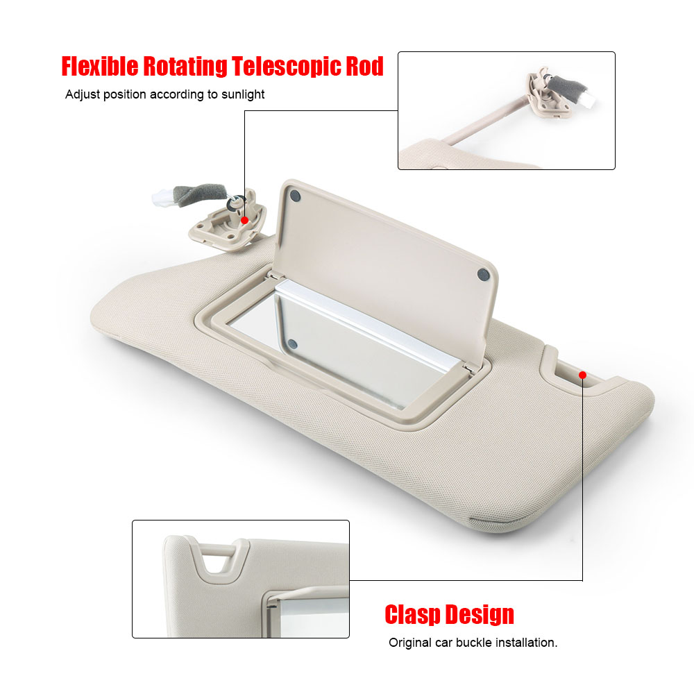 Car Grey Left & Right Un Vior Fit For Nian Altima 2013-2018 96400