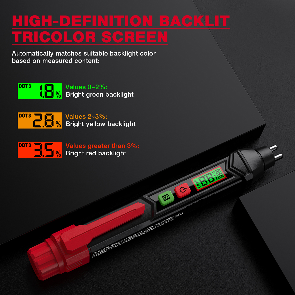 HABOTEST HT662 Brake Fluid Moisture Meter Liquid Oil Tester Analyzer ...