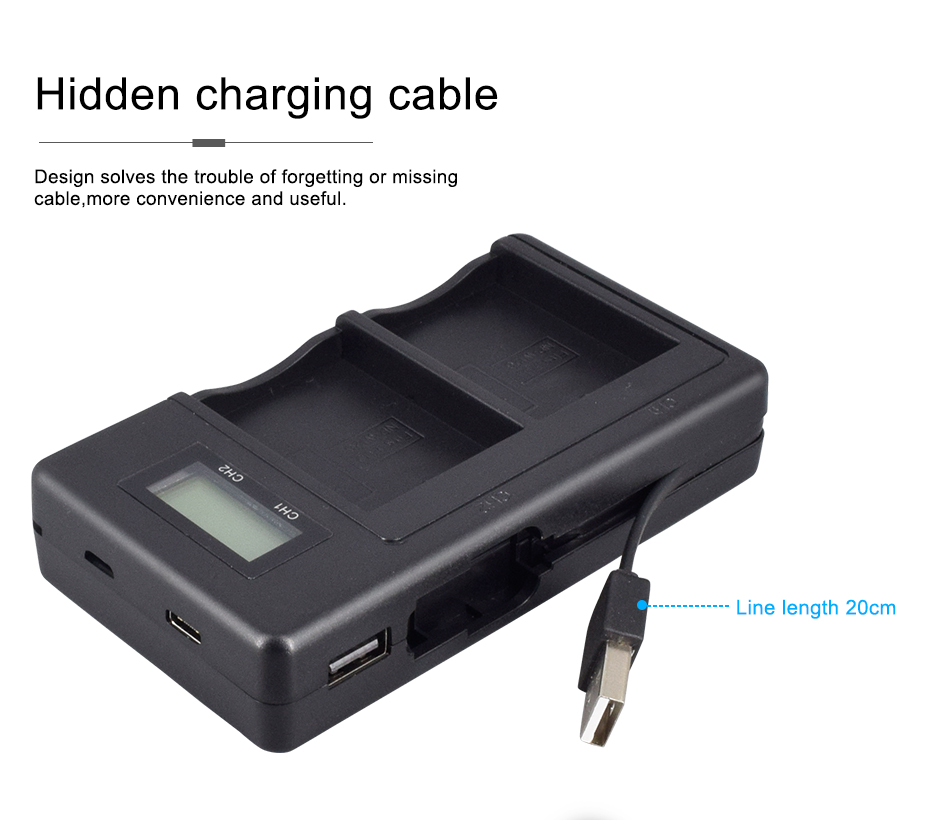 Cityork NP-W126 NP-W126S Battery LED Dual Charger For Fujifilm X100v Xt30ii Xt200 Fuji XA3 XA5 - View #6