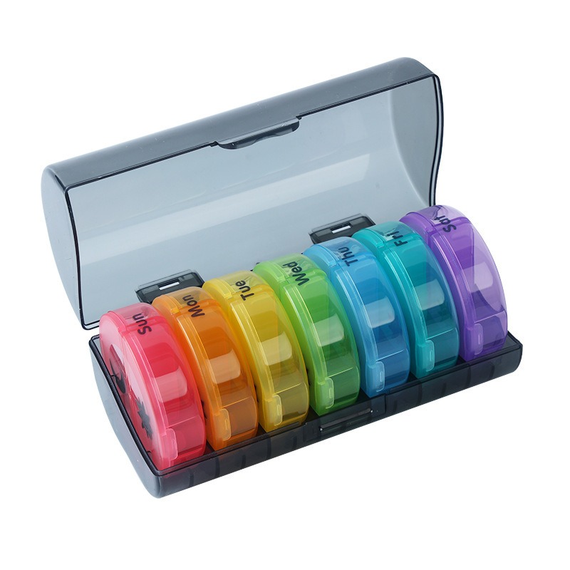 Plastic Pill Box | Weekly Storage Holders Pill 7 Day Container Case ...
