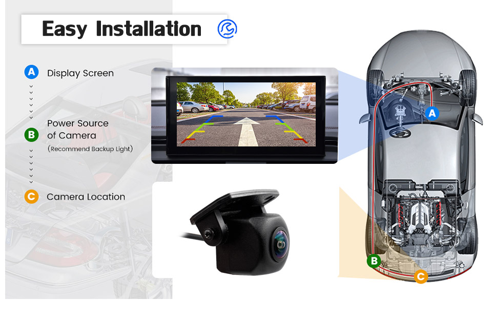 4K 720P/1080P AHD Car Vehicle Golden Lens HD Rear View Reverse Camera ...