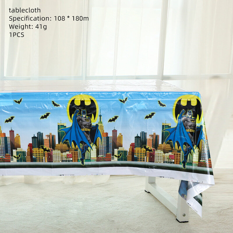 Batman superhero city baby shower decoration theme disposable tableware ...