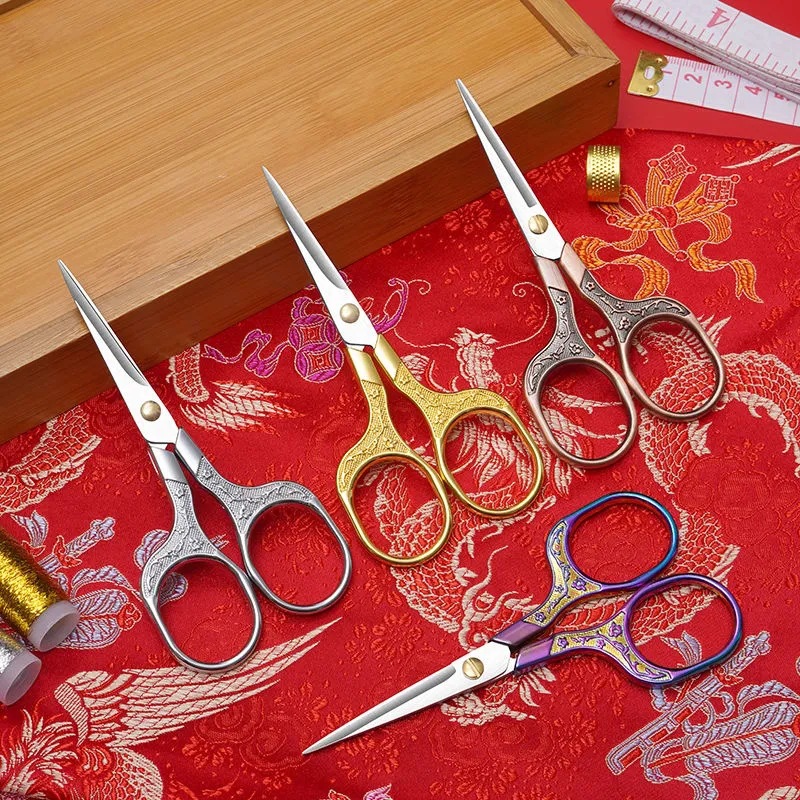 Vintage-Style Stainless Steel Embroidery Scissors Multifunctional ...