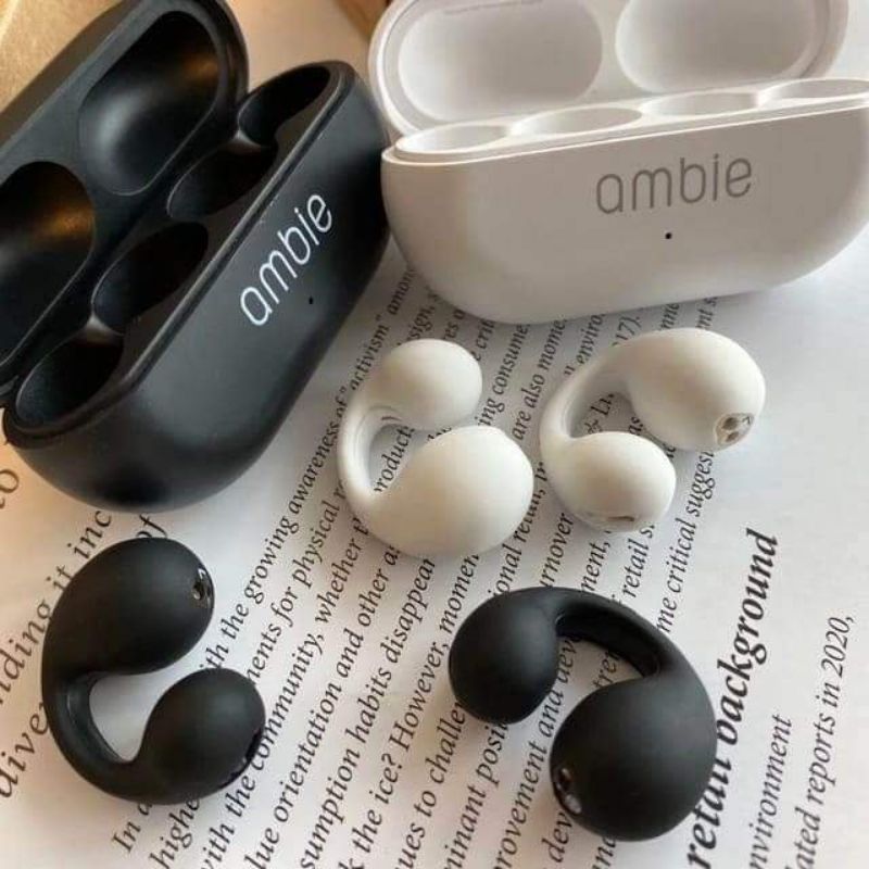 Ambie Sound Auricolari Wireless Bluetooth 5.3 – Gancio Per Orecchio – Multicolore