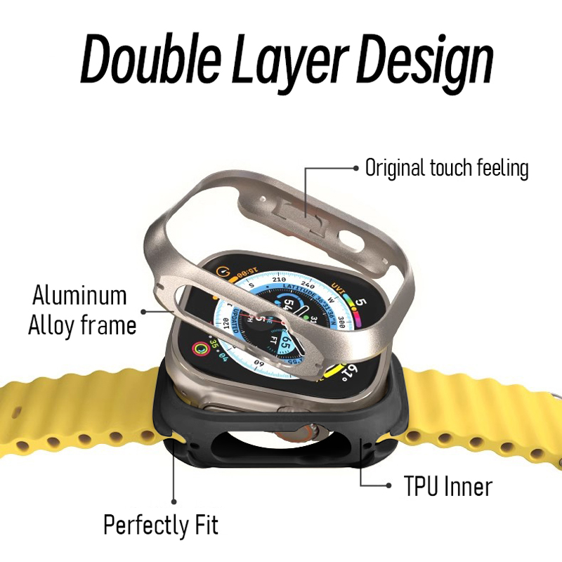 Switcheasy Aluminum Alloy Frame Protective Case for iWatch Ultra 2 49mm ...