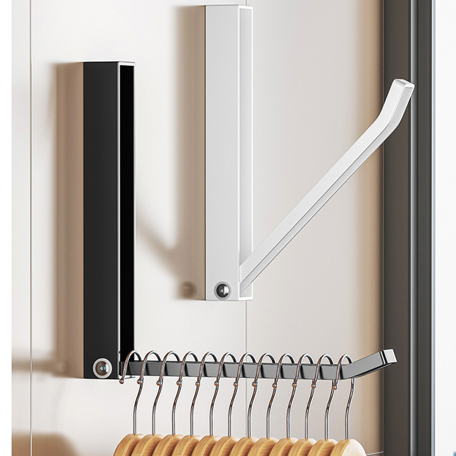 Hanger storage device，clothes Drying Rack，Indoor Wall Mounted Drying ...