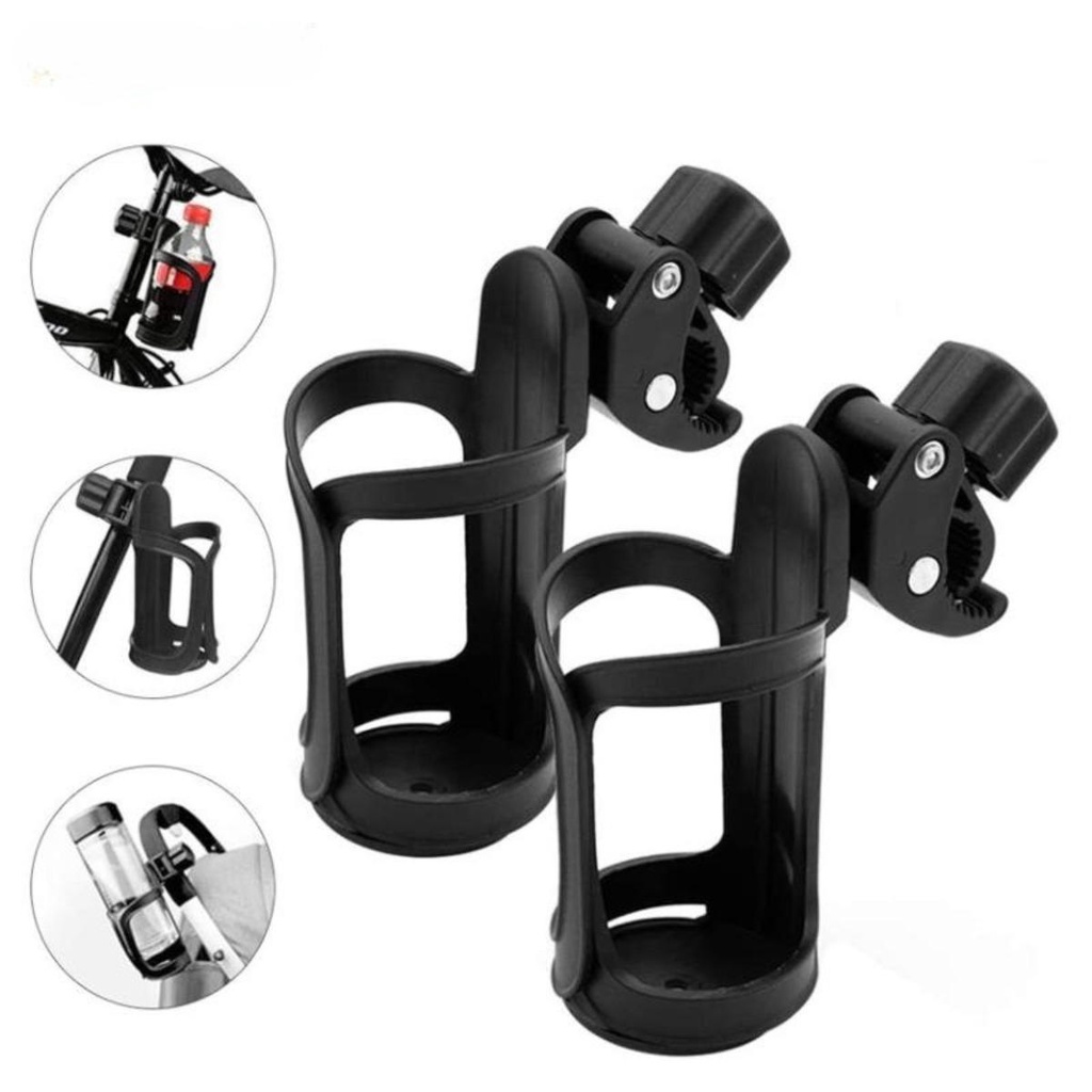 Universal Water Bottle Holder - Bike/Stroller Mount, Fits MTB & Baby ...