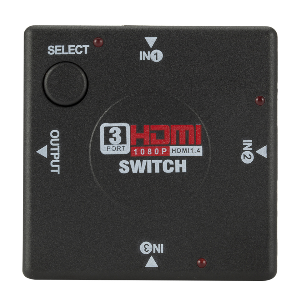 Hdmi Switch 3 In 1 Out Hdmi Switcher 3 Port Hub Box Auto Switch 3x1 