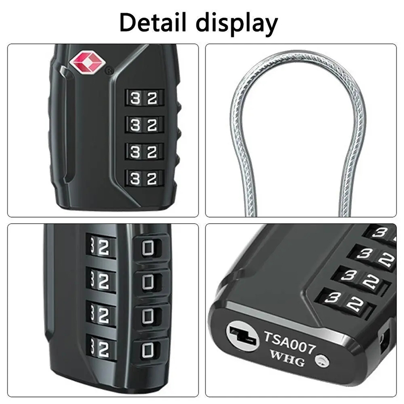 Lock Instructions Numhew Orange Travel Combination Luggage Cable