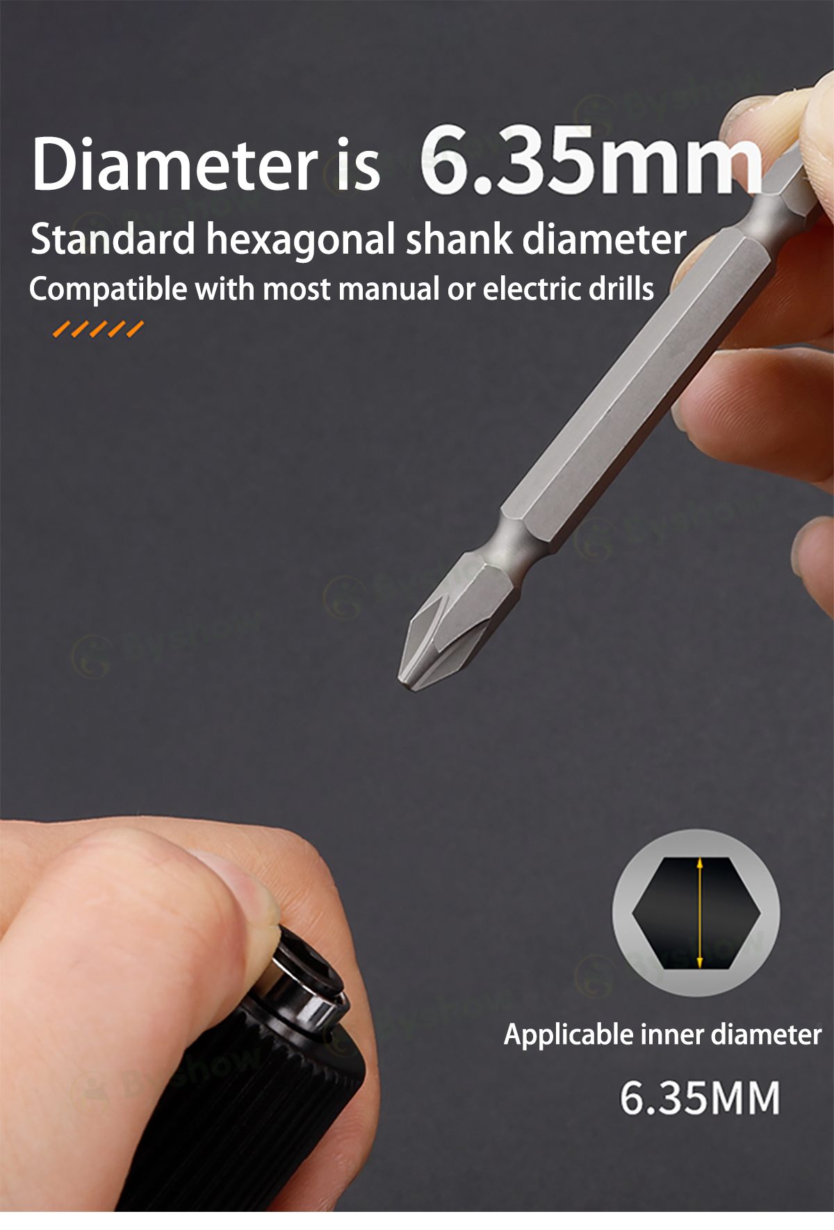 【Byshow】Malaysia In Stock 1pcs PH2 S2 Steel Magnetic Screwdriver Bit ...