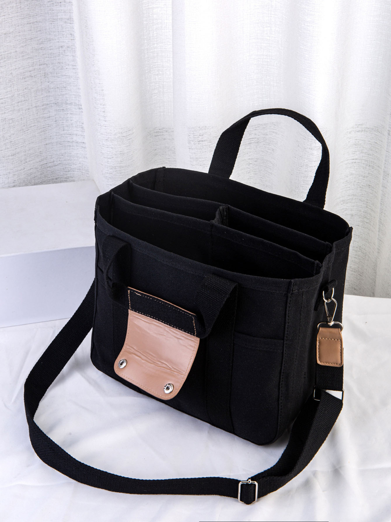 Simple Commuter Multi-Pocket Multifunctional Large-Capacity Canvas ...