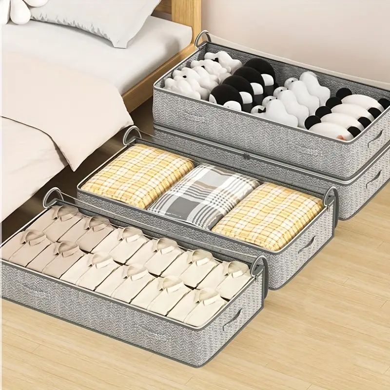 1 Piece Large-Capacity Bed Under Storage Bag, Light Bed Under Storage ...