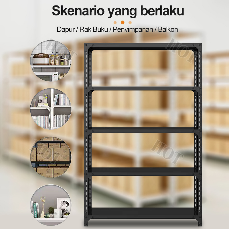 4/5/6 Tier Metal Boltless Rack heavy duty rack kitchen Storage Rack ...