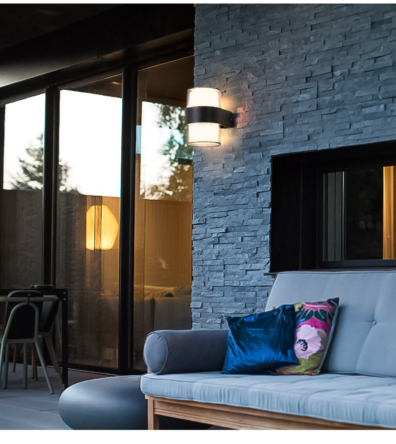 Outdoor Wall Lamp Waterproof Wall Light Modern LED Lampu Dinding Kalis ...