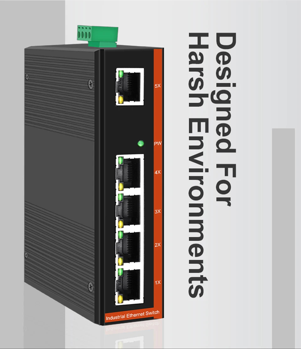 ONTi 5 Ports And 8 ports ruggedized Switch 10/100/1000Mbps Ethernet ...