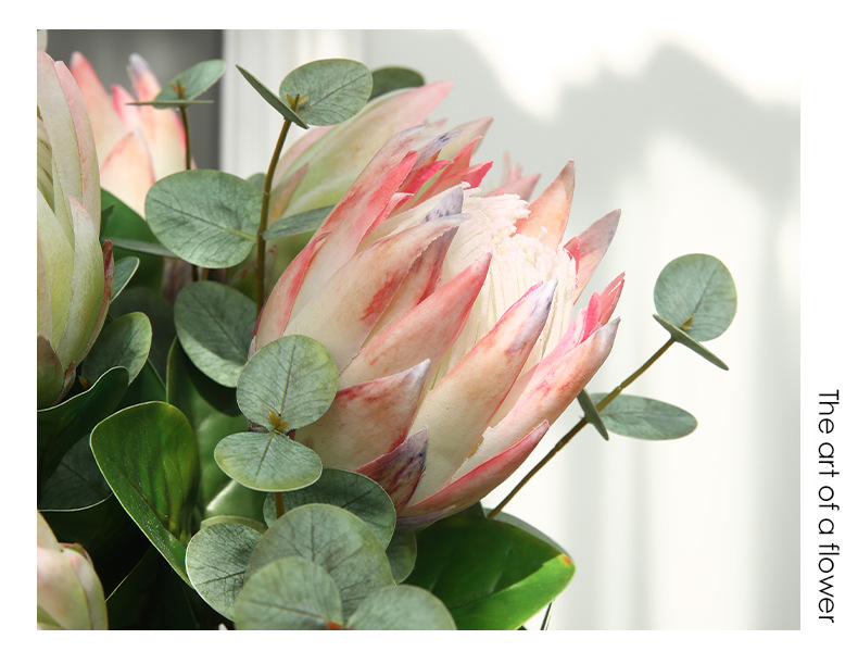 New high-end wool planting pink imperial flower artificial flower ...