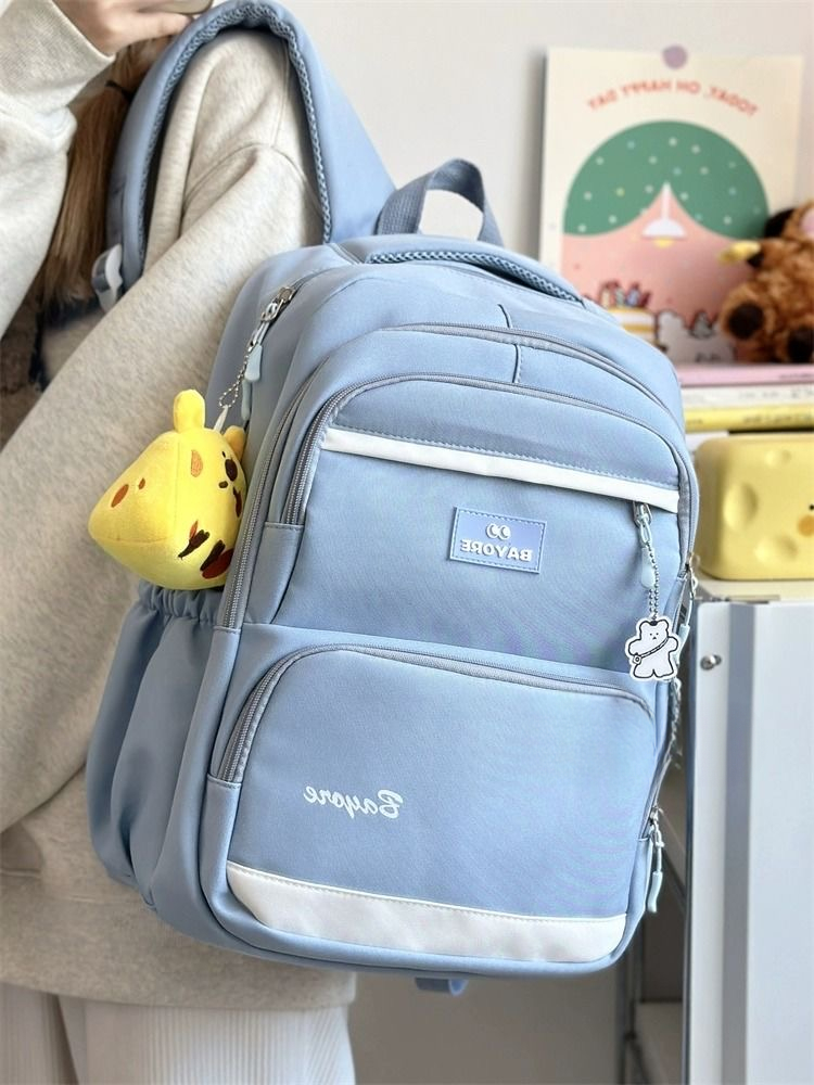 Secondary school bag aesthetic Multi-Layer School backpack woman ...