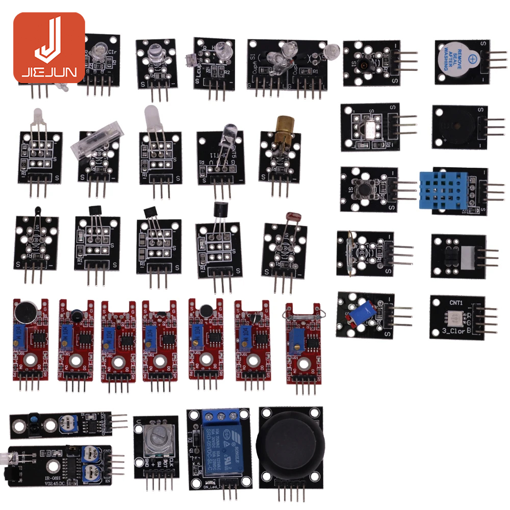 45 in 1 Sensors Modules Learning Starter Kit For Arduino Raspberry Pi ...