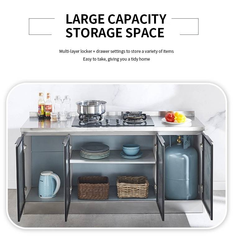 ATT Stainless Steel Kitchen Storage Cabinet Sets kichen Sink Base ...